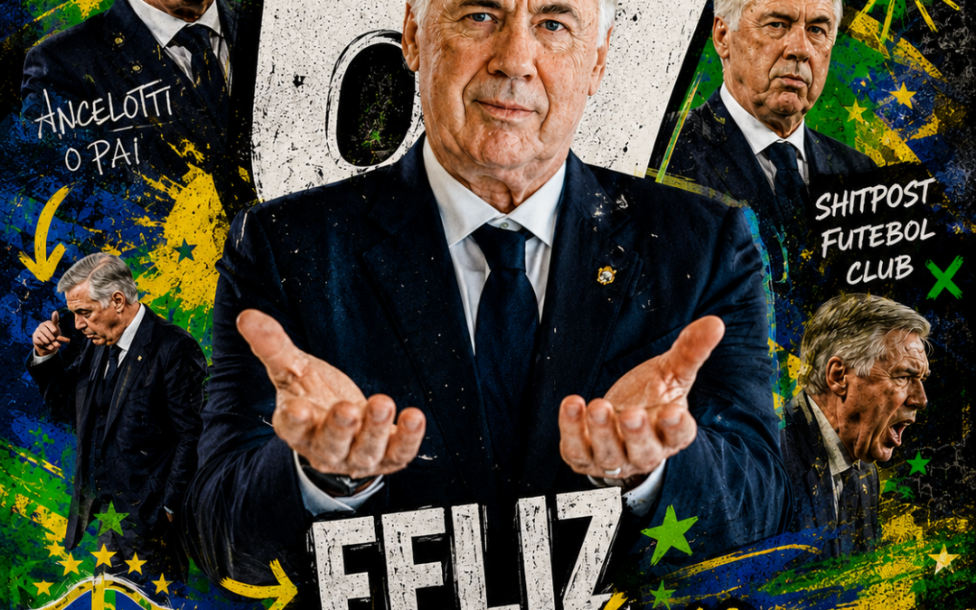 Carlo Ancelotti, treinador da seleção brasileira, completa 67 anos nesta quarta-feira (10)