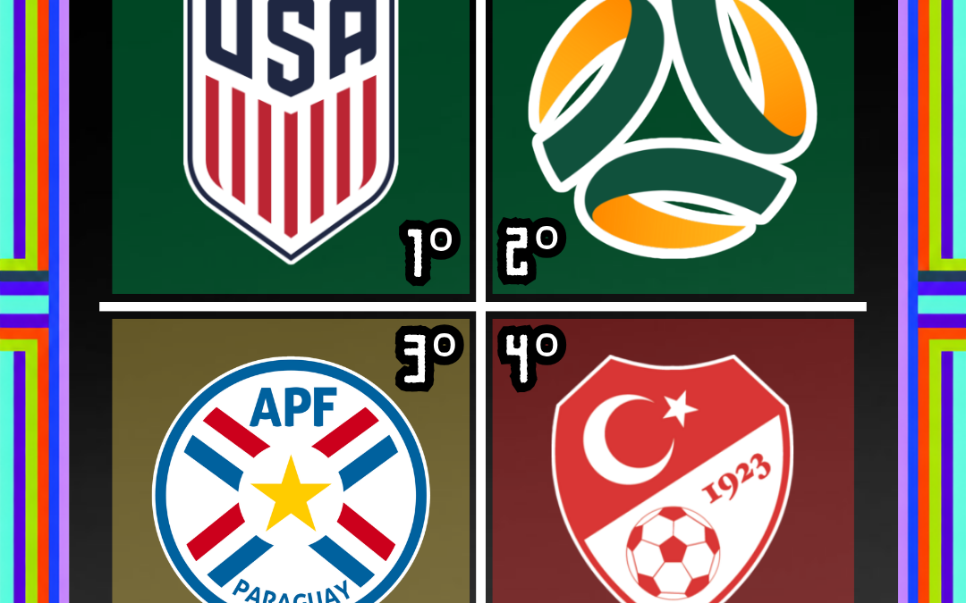 GRUPO D DEFINIDO: Estados Unidos avançam na liderança, Austrália garante vaga direta e Paraguai segue vivo entre os melhores terceiros