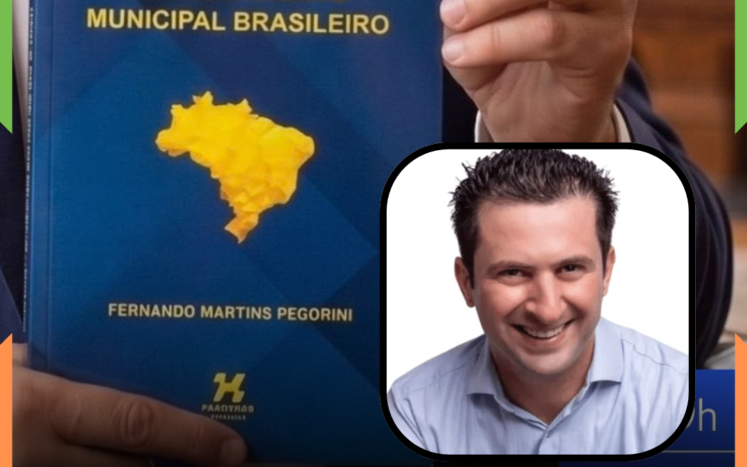 Vereador e Presidente da Câmara de Itajaí, Fernando Pegorini, lança livro e convida população a prestigiar evento de lançamento