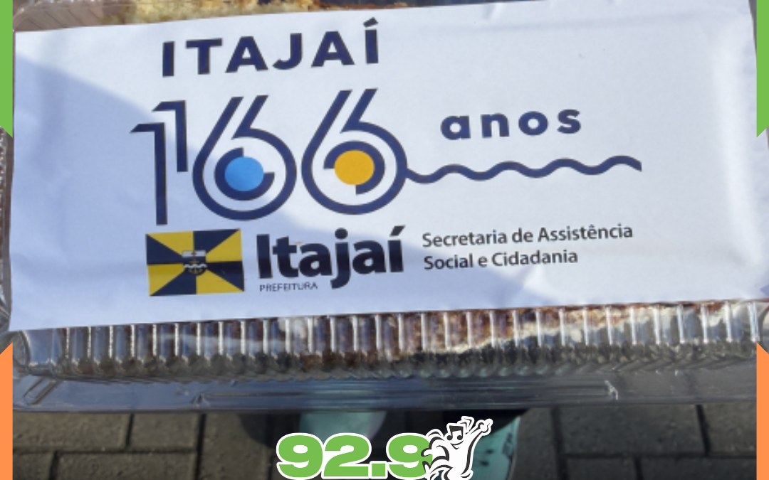 Bolo de aniversário de Itajaí será entregue na zona rural neste sábado (13)