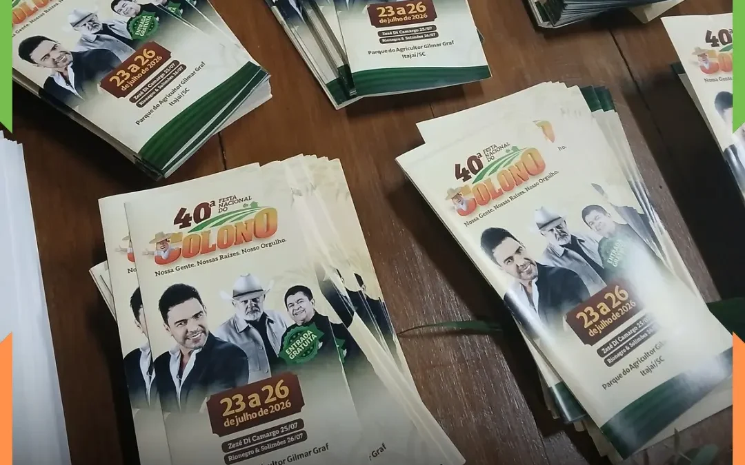 AGORA É OFICIAL: Divulgada a programação completa da 40º Festa Nacional do Colono; CONFIRA: