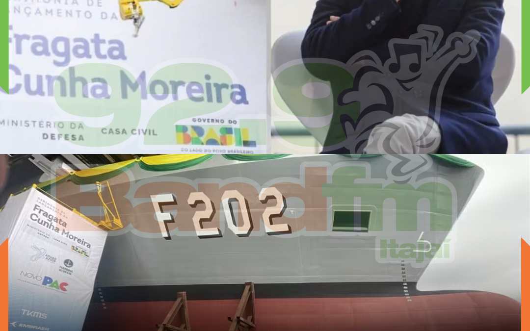 Lula participa de lançamento da Fragata Cunha Moreira e defende fortalecimento da Marinha durante cerimônia em Itajaí