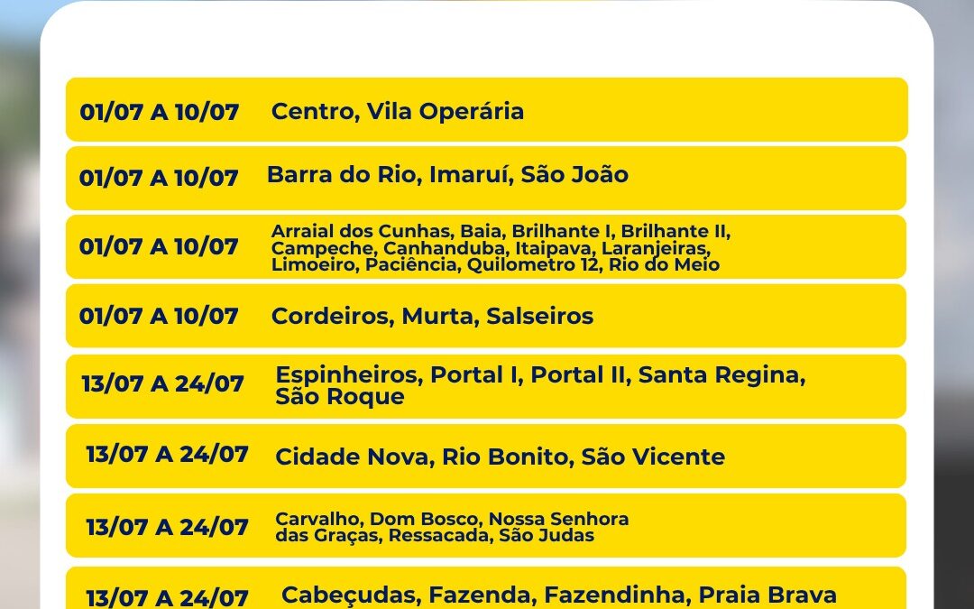 Cata Treco de Itajaí libera agenda para o mês de julho
