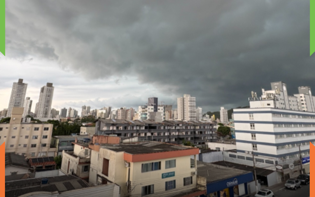 Tempo segue instável em Itajaí e Defesa Civil orienta população a checar alertas oficiais