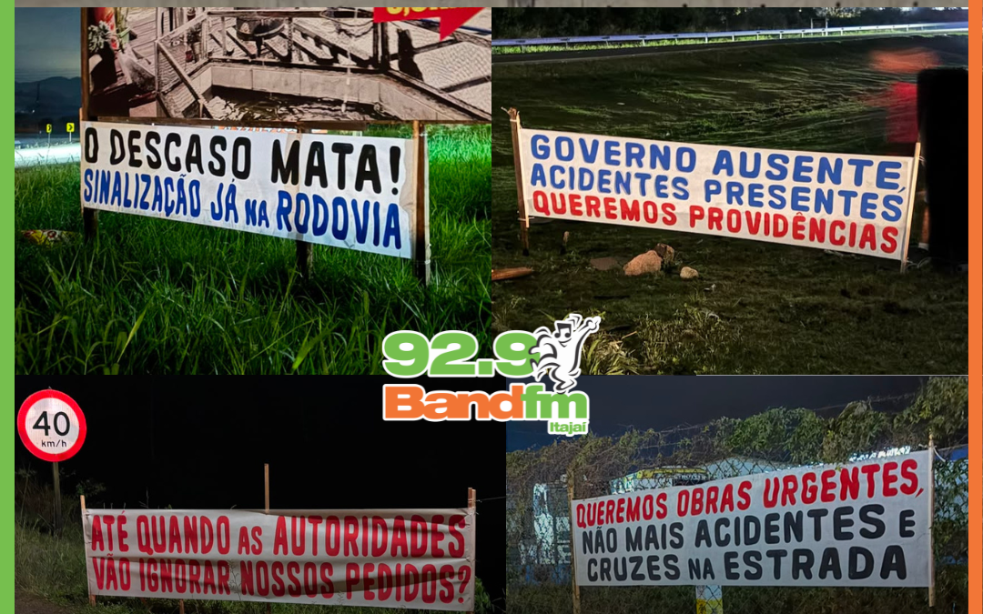 “QUANTAS VIDAS MAIS?”: Protesto comove população e cobra ações urgentes na Rodovia Antônio Heil