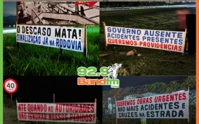 “QUANTAS VIDAS MAIS?”: Protesto comove população e cobra ações urgentes na Rodovia Antônio Heil