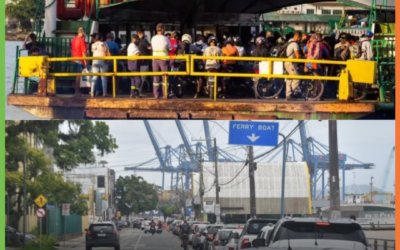 Filas no ferry boat entre Itajaí e Navegantes causam transtornos no início da manhã de hoje (31)
