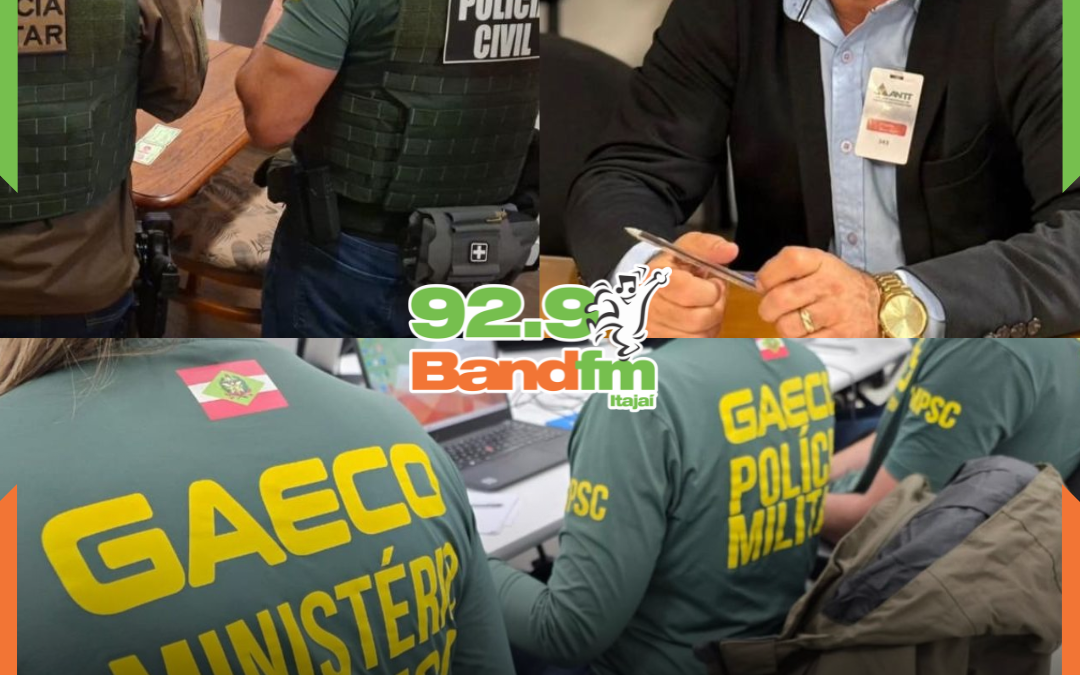 Operação ‘Pão e Circo’ do GAECO apreende R$ 58 mil na casa de prefeito de Porto Belo durante investigação de cartel de shows