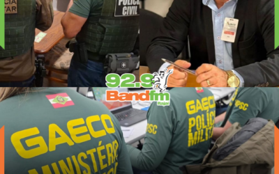 Operação ‘Pão e Circo’ do GAECO apreende R$ 58 mil na casa de prefeito de Porto Belo durante investigação de cartel de shows