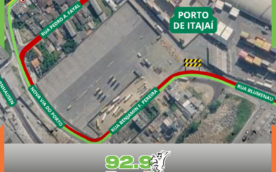 Área portuária de Itajaí recebe alteração permanente no trânsito a partir desta quarta (22)