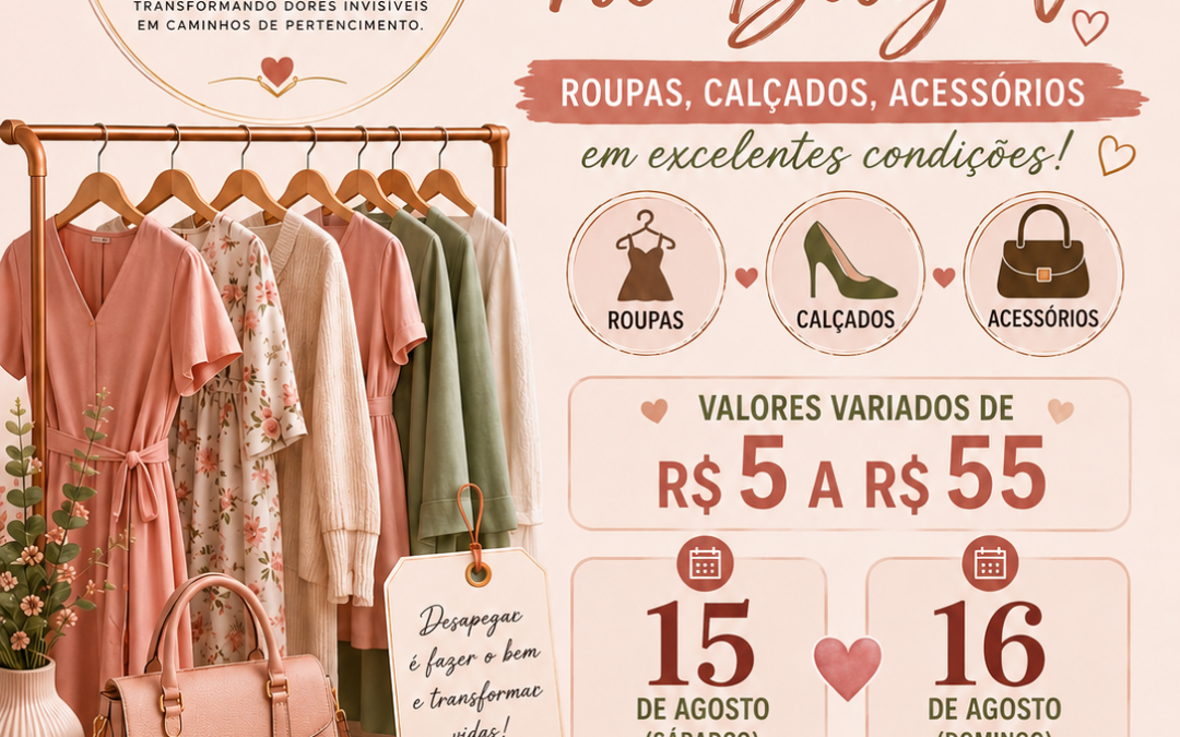 Bazar beneficente busca apoio para viabilizar registro da Associação Instituto Dourar