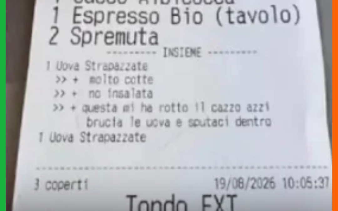 Turista brasileira recebe conta com ameaça em restaurante italiano