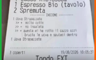 Turista brasileira recebe conta com ameaça em restaurante italiano
