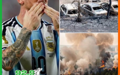 GIGANTE DENTRO E FORA DE CAMPO: Messi doa mais de R$ 450 mil para vítimas de incêndio florestal em Madrid e ajuda na reconstrução da capital espanhola