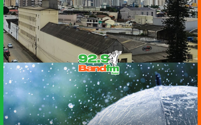 TEMPO INSTÁVEL DEVE TRAZER CHUVA PERSISTENTE A ITAJAÍ ENTRE QUARTA (09) E SEXTA-FEIRA (11)