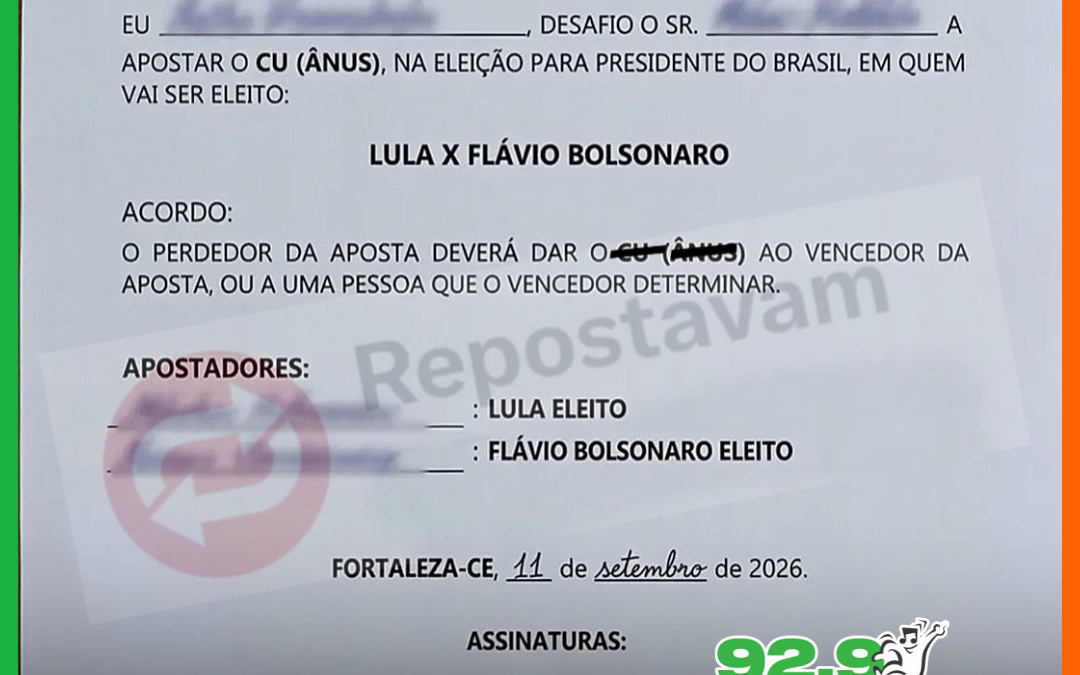 RAPAZ… AMIGOS APOSTAM “ITENS PECULIARES” NAS ELEIÇÕES ENTRE LULA E BOLSONARO