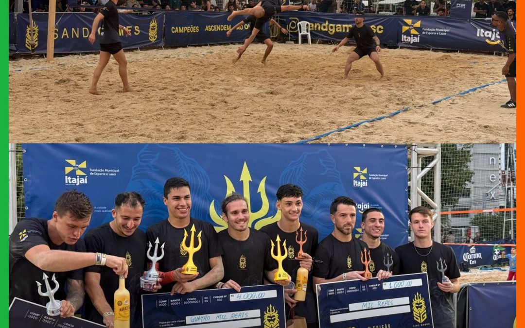 Sand Games leva 250 atletas à Arena Beira-Rio em fim de semana de futevôlei em Itajaí