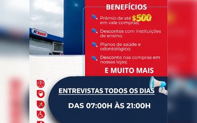 📢 ESTAMOS CONTRATANDO! ❤️💙